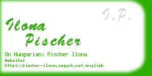 ilona pischer business card